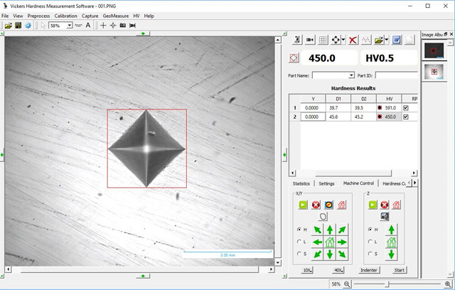 فيكرز برامج قياس المسافة البادئة