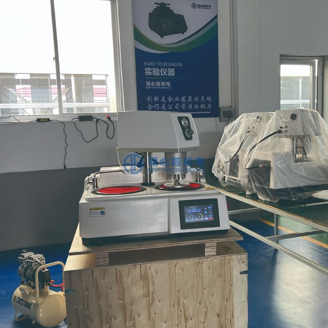 آلة طحن وتلميع هوائية أوتوماتيكية بالكامل للاستخدام المعملي والصناعي