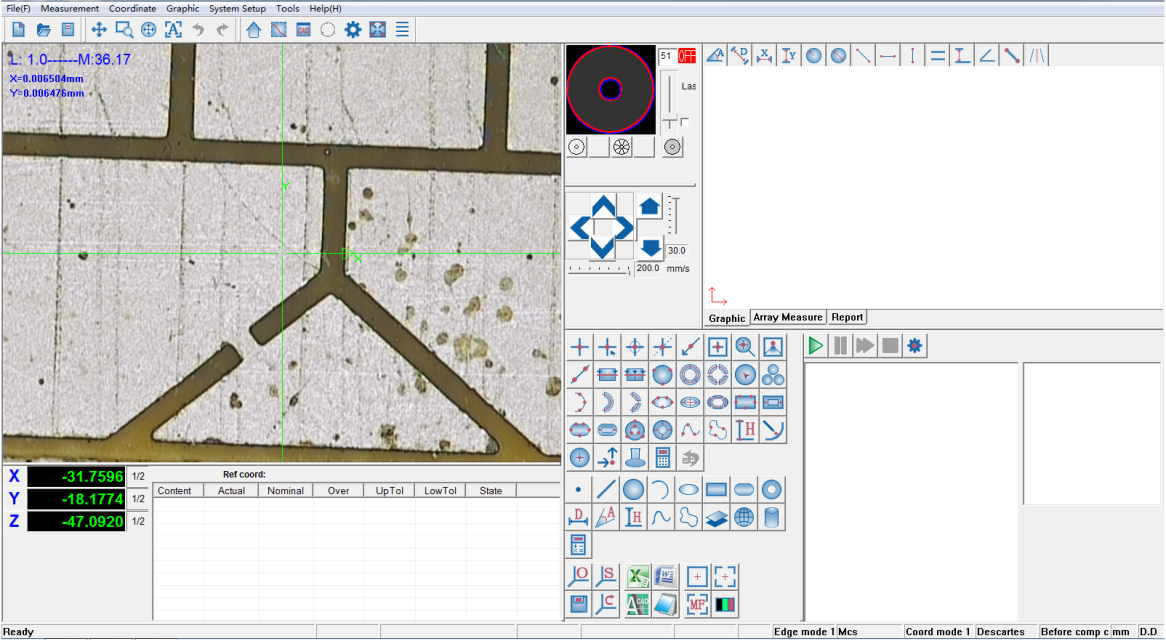 آلة قياس الفيديو باستخدام الحاسب الآلي
