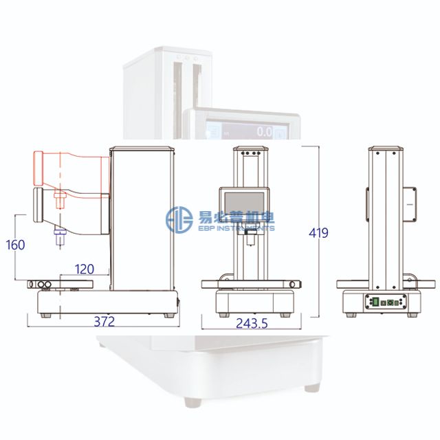 جهاز اختبار صلابة الشاطئ الأوتوماتيكي بالكامل A D OO مقياس التحمل